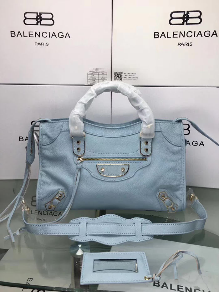 BALENCIAG巴黎世家 新款 小金釘 原版義大利進口山羊皮 手提單肩斜挎包  BL1009